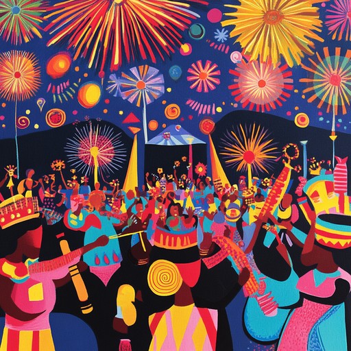 An uplifting and rhythmic samba instrumental that embodies the excitement and heartfelt emotions of a carnival night, featuring lively melodies and driving percussion to inspire dance and celebration.