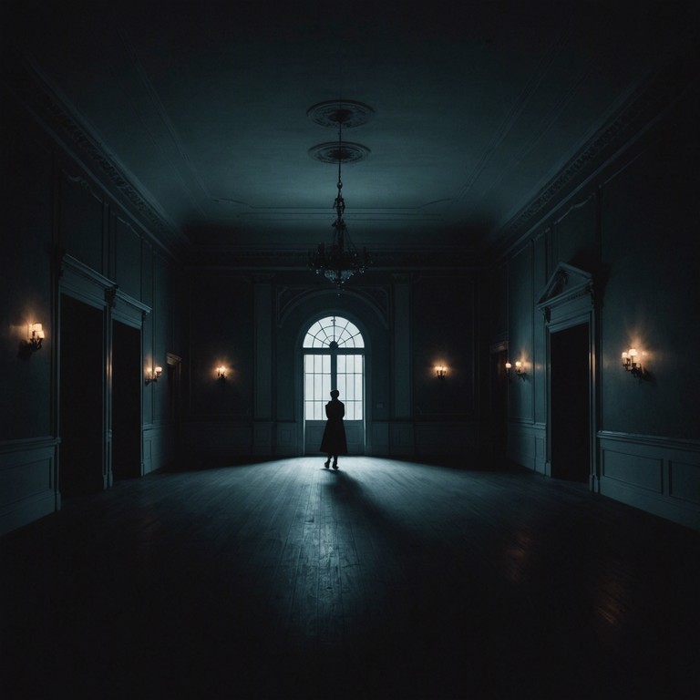 A track that weaves a tapestry of ghostly whispers with the melancholic twang of a classic oldies guitar, capturing an eerie, time forgotten essence. This piece simulates walking through an abandoned, dust laden ballroom where shadows speak of old tales.