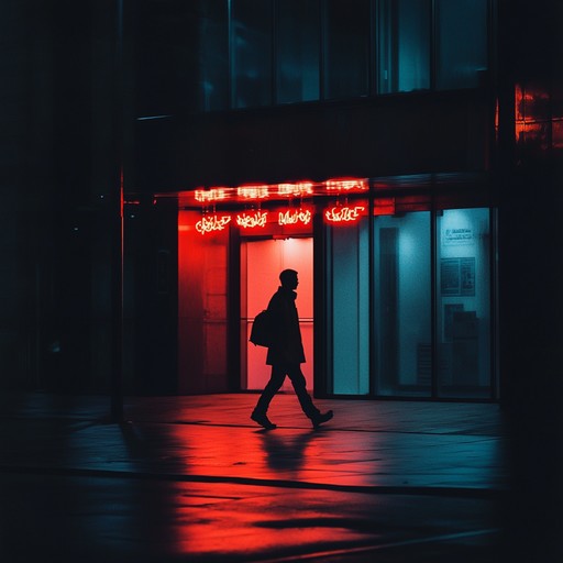 An instrumental pop rock track that captures the essence of wandering through a bustling city at night, with shimmering guitars and driving rhythms symbolizing the mixture of excitement and solitude.