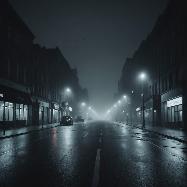 This track combines a haunting melody with deep, resonant trap beats to create an atmosphere of unease and suspense. The occasional high pitched keys mimic the sound of nocturnal whispers or distant echoes in an empty alley, enhancing the sinister vibe. The progression builds up slowly, drawing the listener into a darker realm.