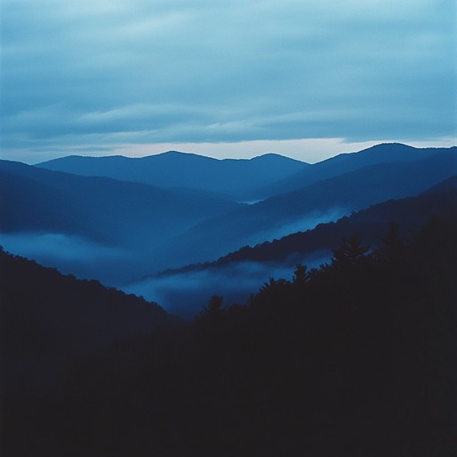 An enigmatic journey through misty appalachian landscapes, using intricate banjo melodies and complex rhythms. The song weaves tales of forgotten spirits and hidden paths, creating a haunting yet captivating narrative. The dynamic shifts from subtle plucking to vigorous strumming, invoking the essence of ancient mountains and ghostly whispers