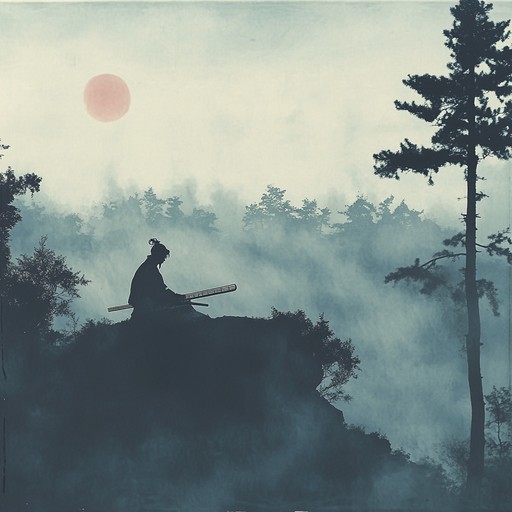 A mesmerizing instrumental piece that combines traditional japanese elements with modern anime aesthetics. The music opens with a delicate koto melody accompanied by atmospheric synths, creating a sense of mysticism. Layered with subtle taiko drumming, the track gradually builds in intensity, evoking the spirit of a wandering samurai traversing ethereal landscapes. The melody is both haunting and beautiful, pulling listeners into an otherworldly narrative.