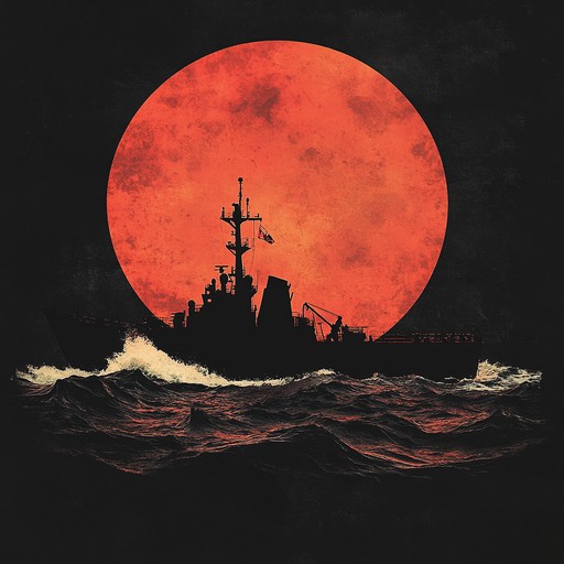 An intense, edgy instrumental piece that evokes the strength and determination of the russian navy, with driving rhythms and dramatic melodies that mirror the formidable power of the sea and ships.