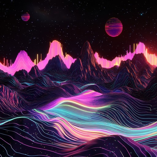 Explore the depths of electronic atmospheres infused with vibrant neon aesthetics. This piece captures the essence of a digital odyssey, blending deep ambient sounds with pulsating electronic rhythms to create an immersive journey through cosmic, otherworldly realms.