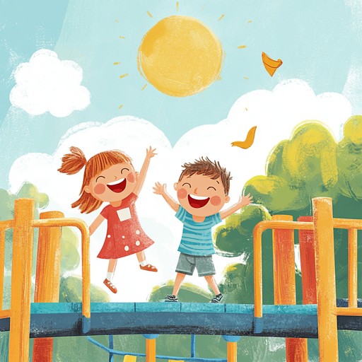 A delightful, upbeat tune featuring vibrant melodies and playful rhythms to evoke the joy and energy of children playing in the sun. The music captures the essence of a carefree day, with light hearted and catchy themes that bring smiles. Perfect for kids' events and activities.