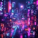 synthwave nostalgia infused with modern vaporwave elements