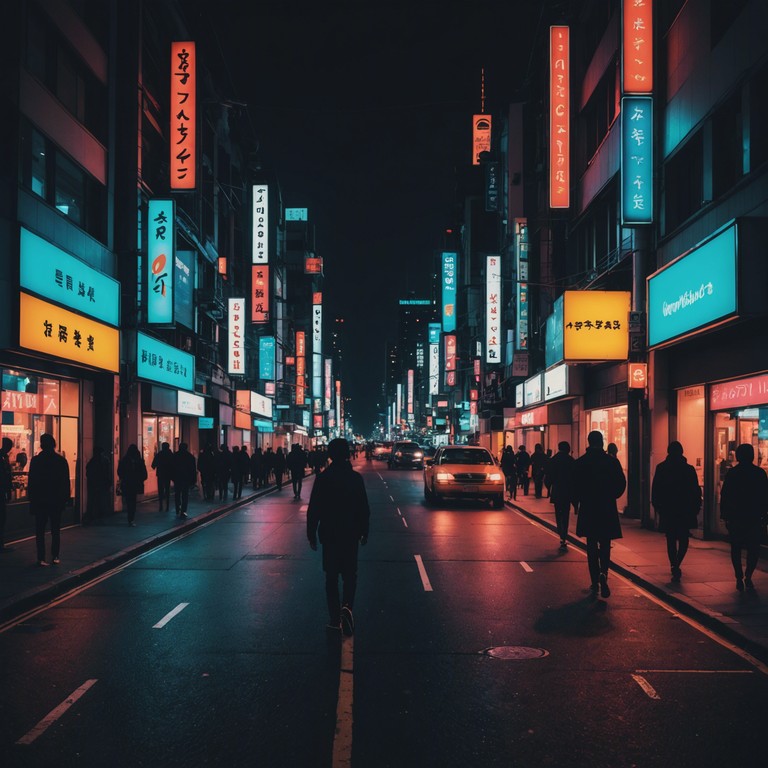 This track encapsulates the raw, pulsating energy of urban nightlife through vibrant garage sounds that resonate with the hustle of city life. The music is crafted with intricate beats and atmospheric synths that transport the listener to a lively cityscape at night, where each beat reflects the glow of streetlights and the rhythm of moving crowds.