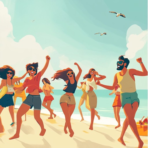 A lively, sun soaked instrumental dance rock track, featuring infectious rhythms and catchy guitar riffs that instantly uplift the spirit, perfect for summer celebrations.