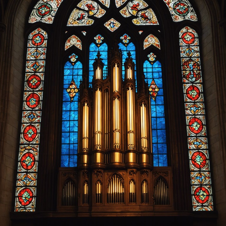 Imagine a sunlit chapel filled with harmonious sounds of an organ playing spirited gospel tunes, surrounded by a joyful congregation uplifting each other with clapping and praises. The sounds echo through the hallowed halls, inspiring all who listen.