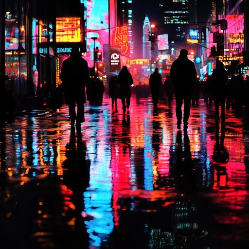 A captivating j pop instrumental embodying the sensuality of tokyo's nightlife. The music intertwines contemporary electronic sounds with delicate japanese motifs, making for a richly textured, intimate, and mesmerizing backdrop to a midnight urban adventure.