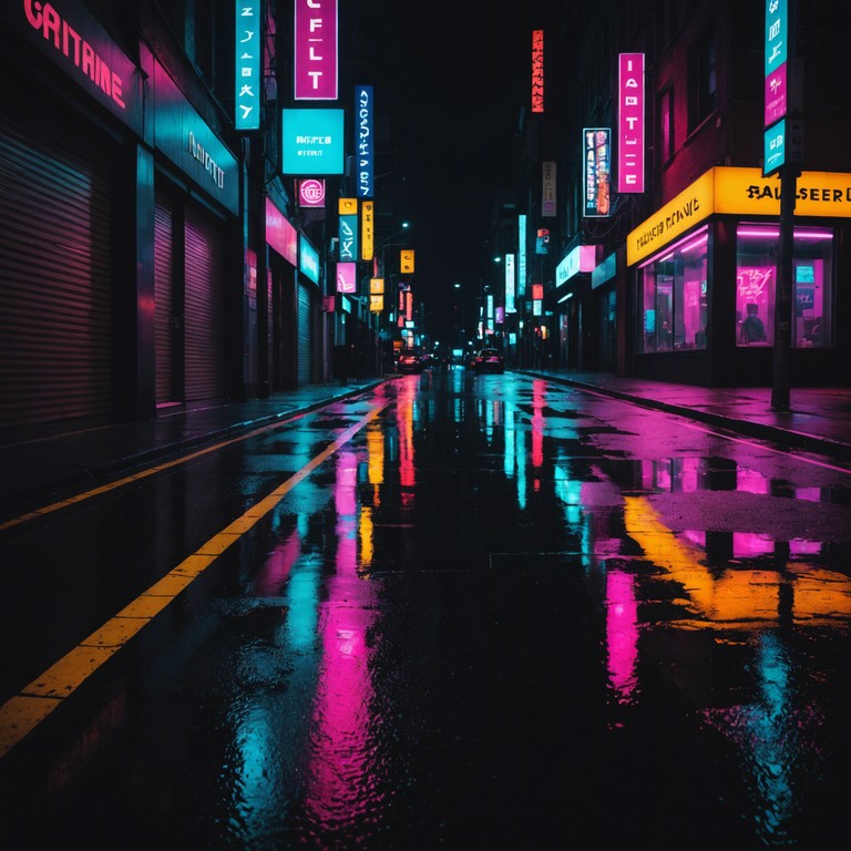 A haunting tune that captures the essence of nighttime urban exploration. Dark alleys and glowing neon signs are brought to life through the tense yet alluring sounds of a synthesizer, echoing the gritty aesthetic of a city that never sleeps.