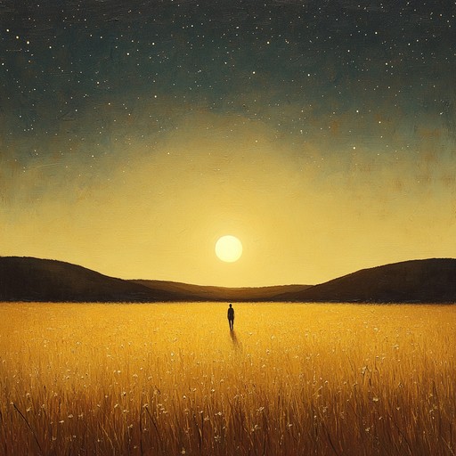 This instrumental folk rock piece takes the listener on a journey through vast golden fields bathed in the warm glow of the setting sun. The gentle strumming of acoustic guitar intertwines with ethereal melodies, creating a dreamy atmosphere that evokes feelings of nostalgia and tranquility. The song captures the essence of wandering freely in nature, embracing the serenity and beauty of the natural world.