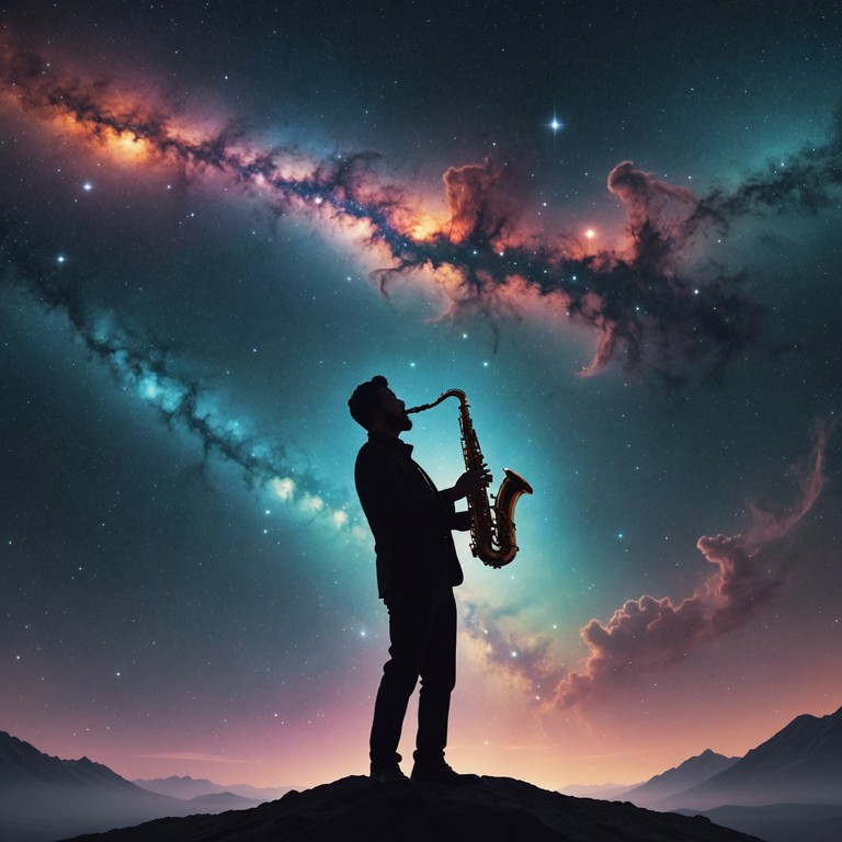 Navigate through an expansive musical exploration akin to wandering through a nebula; where every sound is a reflection of cosmic wonders and soulful depths, offering a serene yet awe inspiring trip through melodic stardust.