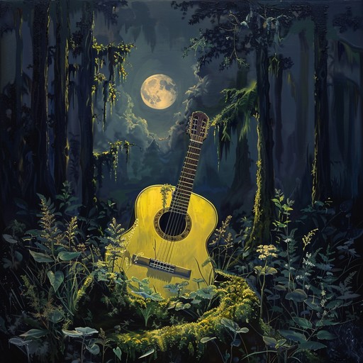 Journey into a quiet, moonlit forest where gentle, fingerpicked acoustic guitar melodies float above the rustling leaves and distant winds. This serene and introspective track provides a feeling of peaceful connection to nature's understated beauty, perfect for moments of relaxation and meditation.