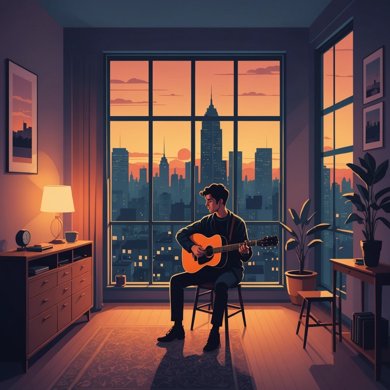 Evening descends as the melody mimics the interplay of shadow and light, wrapping listeners in the comfortable embrace of nostalgia and quiet hope. The guitar strings echo the sentiments of days gone by and aspirations for tomorrow, making it a perfect accompaniment to evenings of introspection or soft gatherings.