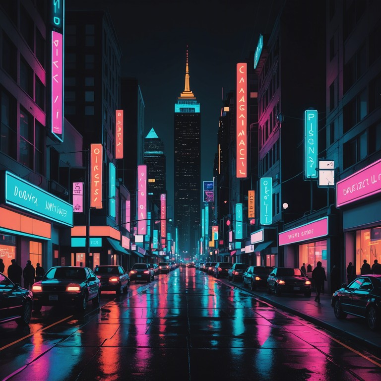 An indie track that captures the essence of city nightlife, with a vibrant melody played on the synthesizer capturing the allure of neon lights and the mystery of urban exploration. The soft yet engaging progression invokes images of wandering through illuminated streets, captivated by the vibrant life after sundown.