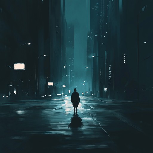 An instrumental track that blends ambient soundscapes with subtle urban rhythms, evoking the feeling of wandering city streets at night while reflecting inward.