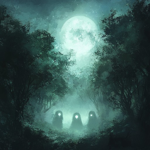 This instrumental track employs traditional tribal instrumentation to create an eerie ambiance. Echoing native drums and haunting vocal chants intertwine, evoking images of ancient spirits awakening in the moonlit forest. Rich in cultural texture, the rhythm transports listeners to a time of primal mysticism and reverence for nature's power.