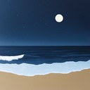 gentle waves and moonlit night of yearning