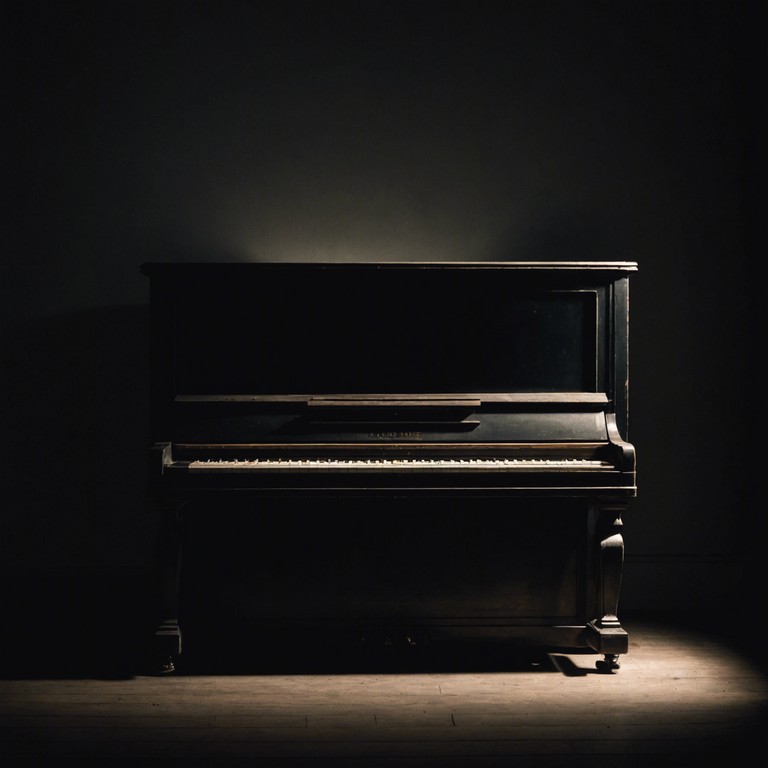 An instrumental narrative that unfolds within a forgotten place, where each note played on the piano resembles a whisper from the past, reflecting both solitude and the eerie beauty of silence.