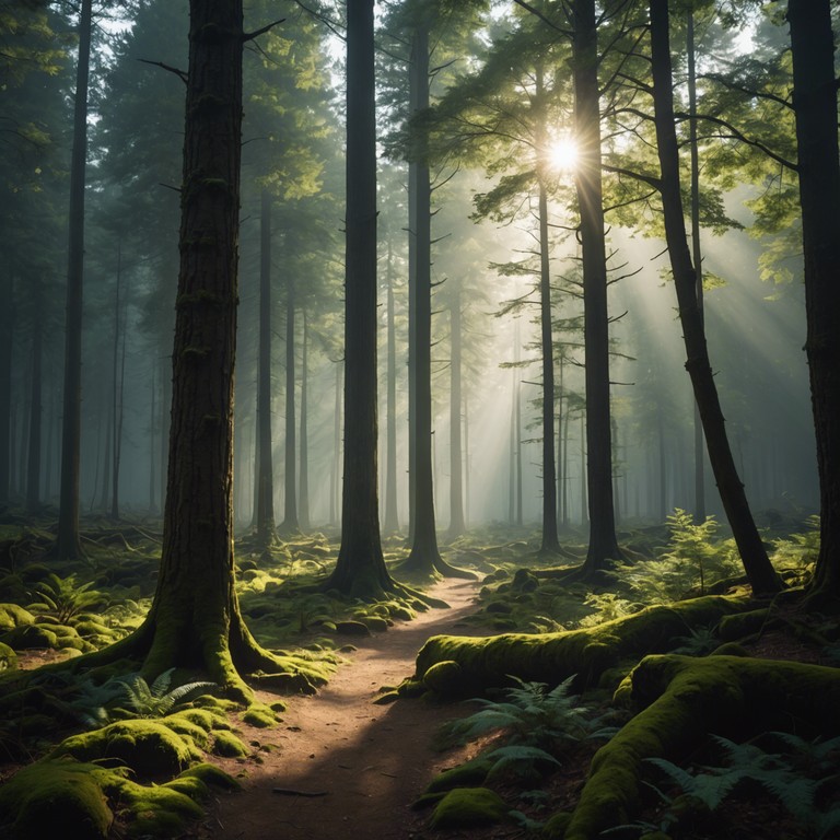 This song features sophisticated, intricate melodies that seem to weave through a labyrinth of ancient wisdom and untouched nature. The use of a traditional celtic harp emphasizes a connection to the past, playing patterns that are both haunting and beautiful, perfect for reflecting on solitude and the continuity of life.