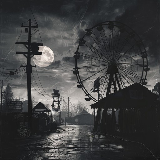 A haunting, mysterious cabaret tune that transports you to a darkened carnival at midnight. The melodies are laced with eerie harmonies and ghostly whispers, creating an unsettling yet captivating atmosphere.