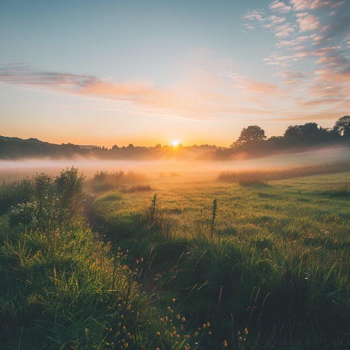 A gentle piece celebrating the peaceful essence of a country morning. The acoustic guitar's soft strumming combined with melodic harmonica notes evoke the serenity and freshness of dawn, perfect for relaxation and reflection.