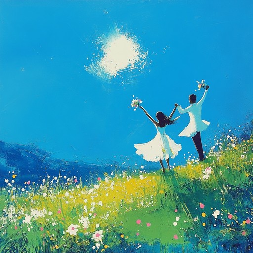 A captivating waltz evoking sunlit meadows, where every beat and melody inspires movement and joy. Picture dancing under the open sky, with soft breezes carrying the music, lifting spirits, and filling hearts with happiness.