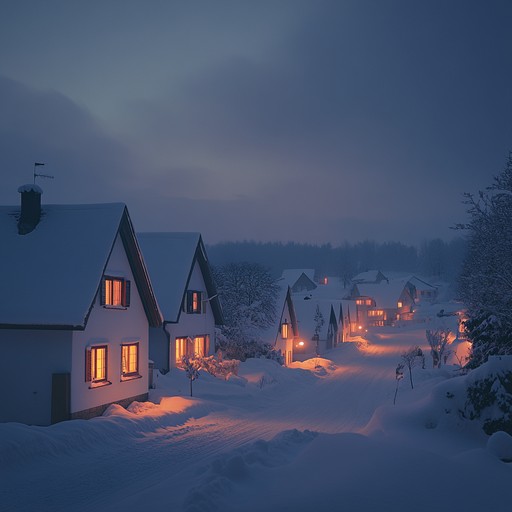 This track captures the serene quietness of winter evenings during the festive season, intertwining subtle christmas melodies with widescreen ambient soundscapes. The music invites listeners into a peaceful, introspective experience, perfect for cozy evenings by the fire or quiet night time strolls in the soft snow. The composition uses elongated drones combined with soft, slow melodies that echo the tranquility and magic of christmas night.