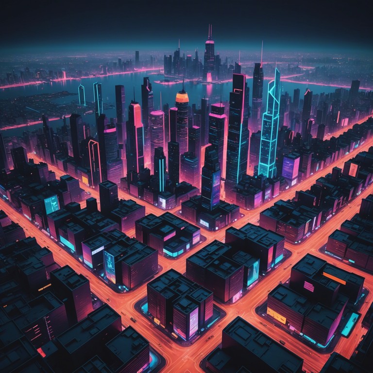 This alternative version captures the essence of a city that never sleeps, with pulsating electronic melodies and a vibrant energy that underscores the hustle of urban life in a technologically advanced society.
