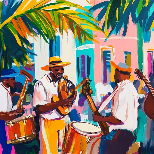 A dynamic and infectious fusion, blending afro cuban rhythms with vibrant funk elements, perfect for dance lovers. The track features powerful percussion, soulful brass, and groovy basslines for a lively atmosphere.