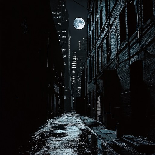 An evocative piece blending dark ambient soundscapes with minimalist melodies to portray the haunting feeling of wandering through silent urban environments after dark, invoking emotions of solitude and introspection.