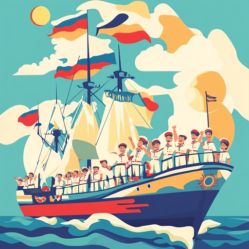 A lively instrumental that pays tribute to the joyful life of the russian navy, combining spirited folk tunes with energetic rhythms to celebrate their maritime traditions and adventures.