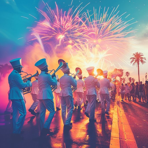 This instrumental track combines funky grooves with patriotic melodies, creating an energetic ambiance perfect for national celebrations. The infectious rhythm, groovy basslines, and uplifting brass sections evoke a spirit of unity and joy across the nation. Ideal for parades, fireworks displays, or any event where patriotism and fun go hand in hand.