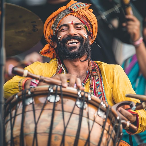 Experience pulsating rhythms and exhilarating beats with this festival inspired bhangra track. Energized by dynamic dhol drums and vibrant melodies, perfect for stirring up excitement at cultural events and parties.