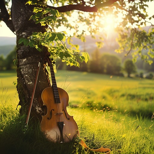 A gentle blend of acoustic guitar and violin graces the soundscape, transporting listeners to a sun dappled meadow. The tender interplay of strings and harmonies captures the essence of a peaceful southern early morning, where every note tells a story and the breeze sings along. The music invites you to relax and lose yourself in the pure simplicity of nature's beauty.