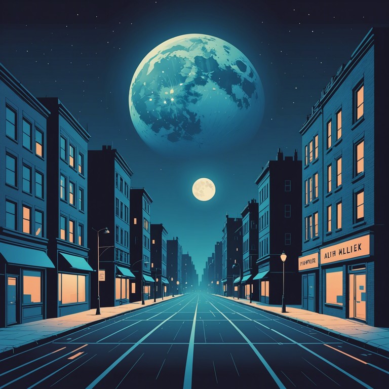 This track combines stark, aggressive electronic beats with dark, atmospheric chords, creating a sense of impending doom and urban mystery. The song uses heavy electronic synthesis, punctuating the eerie silence of a dystopian night with its sharp and sudden sonic bursts. It's perfect for conveying tension and unease, evoking images of neon lit alleyways and shadowy figures.