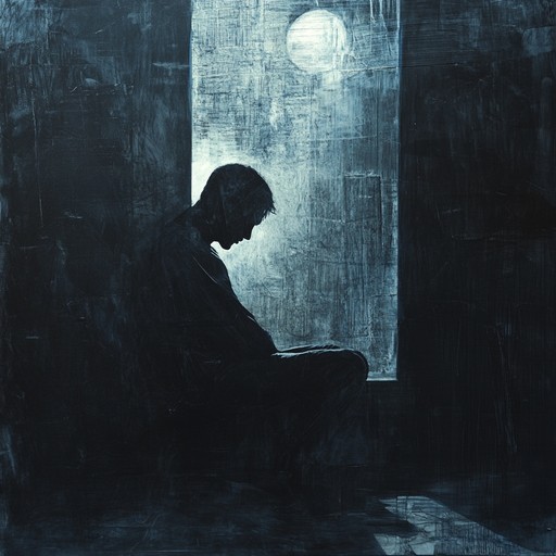 A melancholic nighttime track featuring soft piano and ethereal synth melodies, perfect for solitary reflections and deep emotional moments, painting a sonic picture of moonlit solitary walks.