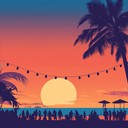 energetic funky reggaeton with vibrant tropical beats.