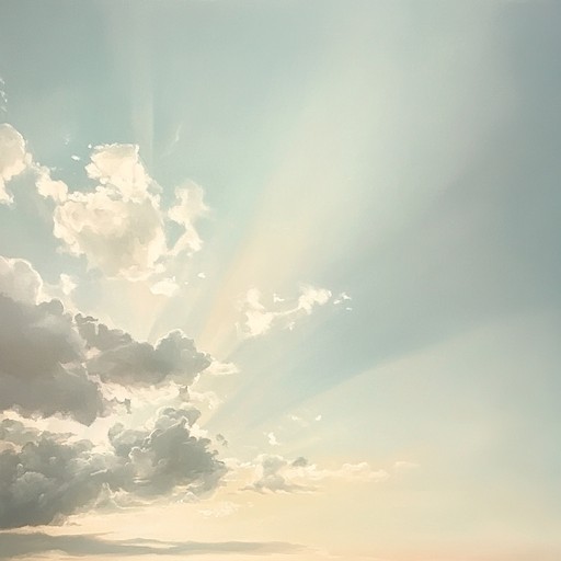 An inspirational and uplifting track that encapsulates the sensation of transcending above earthy worries into a serene, sublime auditory space. Perfect for moments of reflection and profound joy, where music becomes a soaring spirit across the universe. The composition uses expansive sound design to enhance a feeling of vastness and infinite possibility.