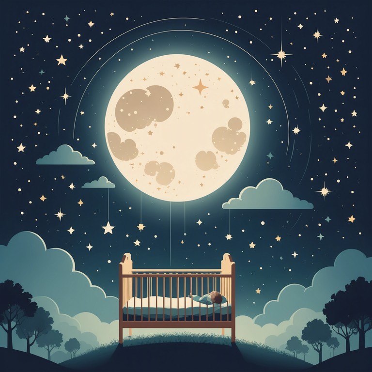 This instrumental track features gentle, nurturing melodies designed to calm and soothe young listeners at bedtime, enveloping them in a serene auditory experience that mimics the peace of gazing up at a star filled sky.