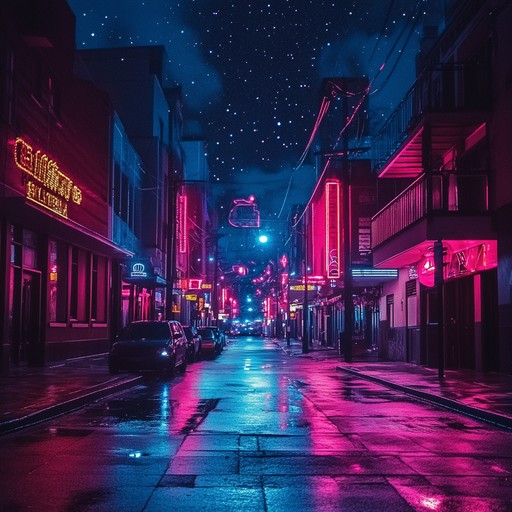 An instrumental featuring gentle 80s synths creating a peaceful, nostalgic atmosphere reminiscent of quiet neon lit nights.