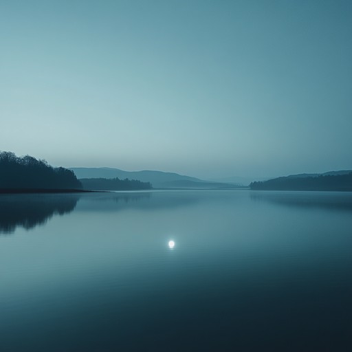 Imagine a serene night where soft jazz melodies harmonize with the whispering winds, creating a perfect soundscape for relaxation or gentle contemplation. This piece mirrors the beauty and calmness of a moonlit evening by a still water body.