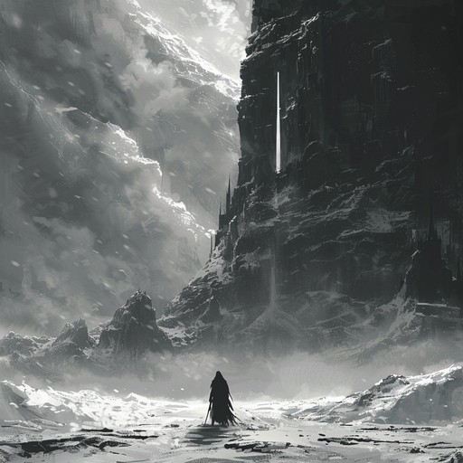 This instrumental track encompasses the chilling, frostbitten landscapes of nordic territories, invoking the cold, grim aura of winter nights. The song features a mix of aggressive guitar riffs and atmospheric elements that create a haunting experience, reflecting the solitude and harshness of polar wildernesses. Ideal for those looking to capture the essence of black metal with a frosty thematic undertone.