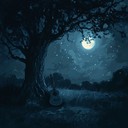 a soulful blues piece capturing dreamlike reflections under moonlight.