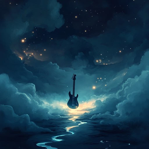 A soaring instrumental piece where ethereal guitar melodies intertwine with heavy metal riffs, creating an atmospheric journey through realms of light and shadow. The track builds layers of haunting harmonies over pounding drums, invoking feelings of awe and introspection. A fusion of delicate soundscapes and powerful metal elements, it transports the listener to a mystical world beyond reality.