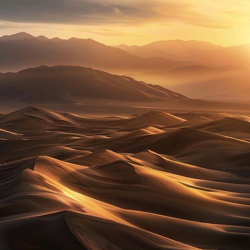 A gentle instrumental piece inspired by middle eastern deserts, featuring lush, flowing melodies that evoke images of endless sands and tranquil oases. Perfect for relaxing and reflective moments.