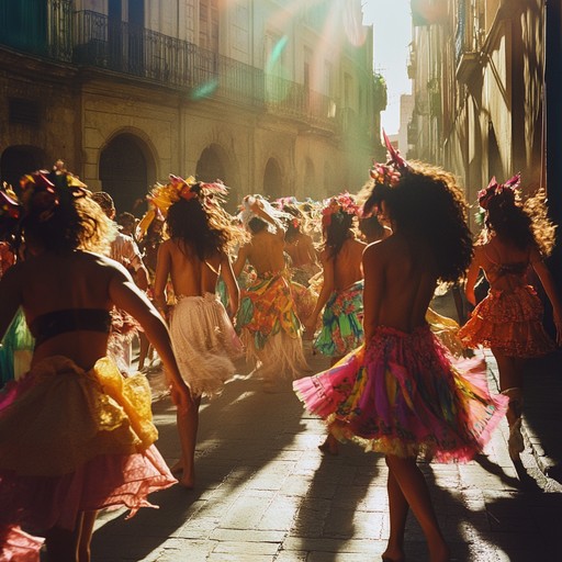 A lively instrumental track combining the infectious energy of brazilian carnival rhythms with cheerful, vibrant melodies and a dynamic arrangement, creating an upbeat and festive atmosphere that makes listeners want to dance and celebrate life. Bright percussions, electric guitar, and colorful brass sections come together to transport you to a sun soaked festivity.