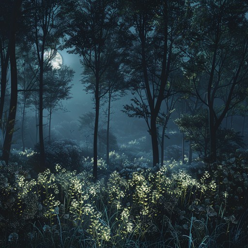 This track features a delicate acoustic guitar weaving soft, calming melodies through a mystical forest at midnight. The interplay of gentle strings with natural forest sounds creates a relaxing and ethereal atmosphere, perfect for unwinding and daydreaming.