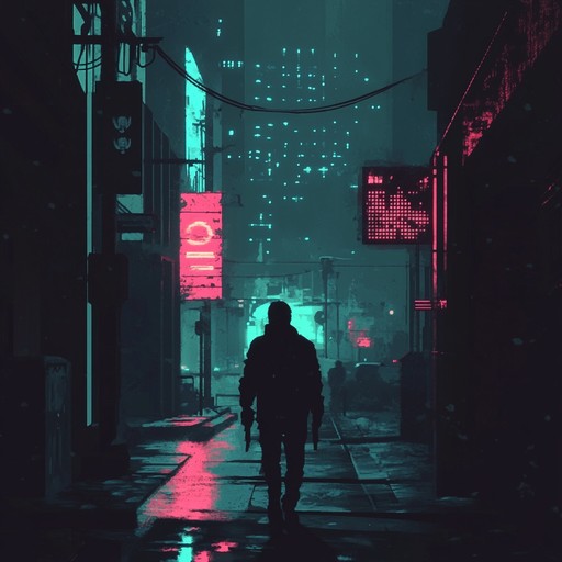 An instrumental piece that fuses suspenseful melodies with groovy bass lines, creating an atmosphere of mystery and intrigue. The track builds tension with layering synths and rhythmic beats, ideal for a thrilling chase or a stealthy heist scene.